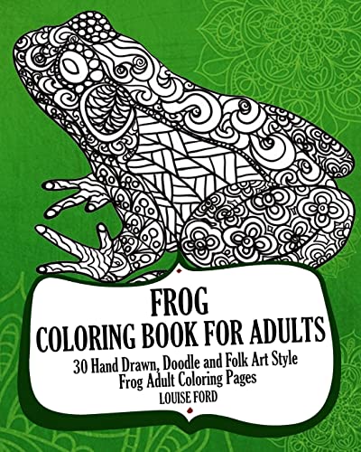 Frog Coloring Book For Adults cover