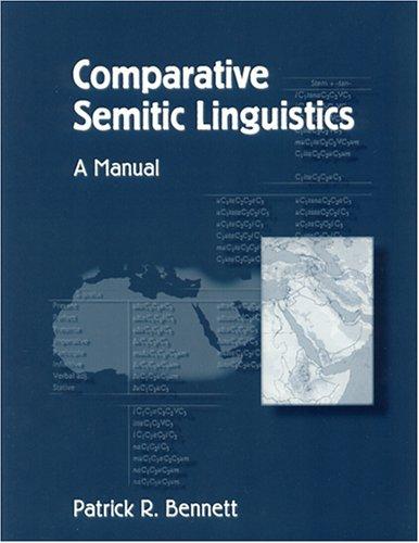 Comparative Semitic Linguistics cover