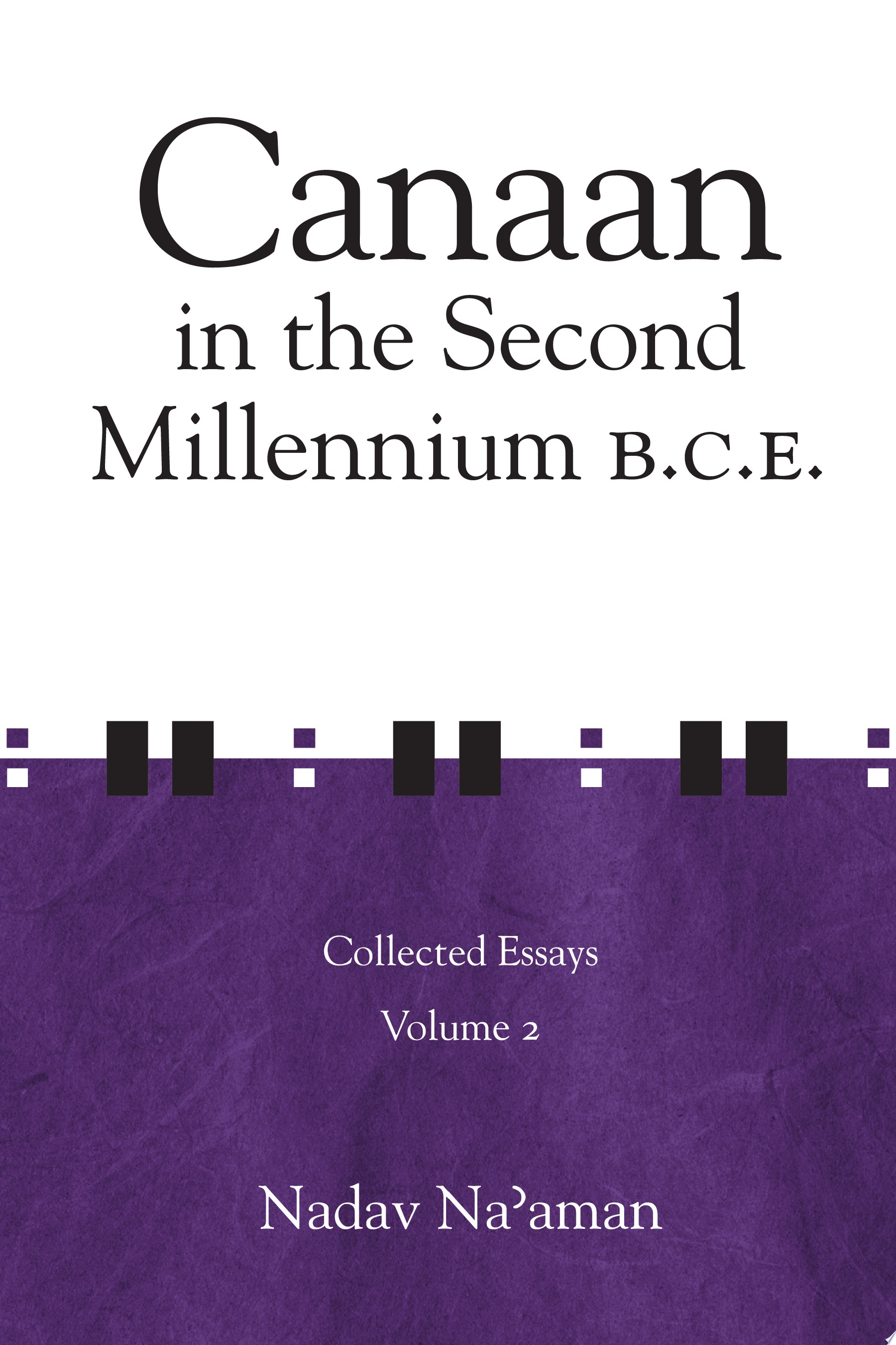 Canaan in the Second Millennium B.C.E. cover