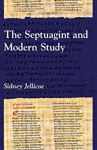 The Septuagint and Modern Study cover