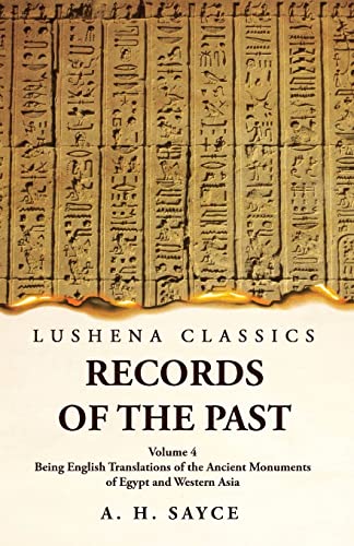Records of the Past Being English Translations of the Ancient Monument cover