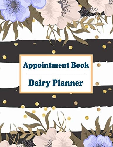 Appointment Book: Customer Tracking Schedule Dairy Planner Notebook For Nail Salons Spas, Hair Stylist, Beauty & Massage Businesses with Record Times Minute Premium Gold Glitter and Black Cover cover