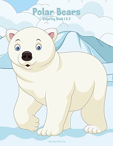 Polar Bears Coloring Book 1 & 2 cover