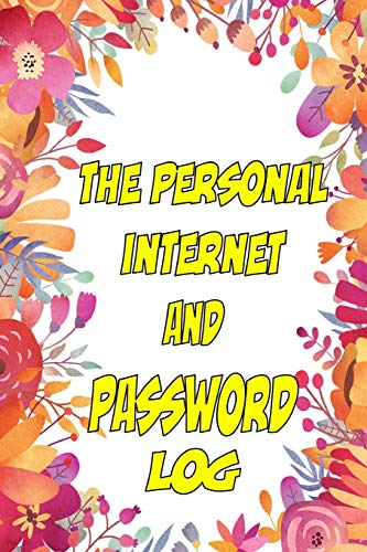 The Personal Internet and Password Log cover