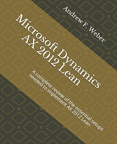 Microsoft Dynamics AX 2012 Lean cover
