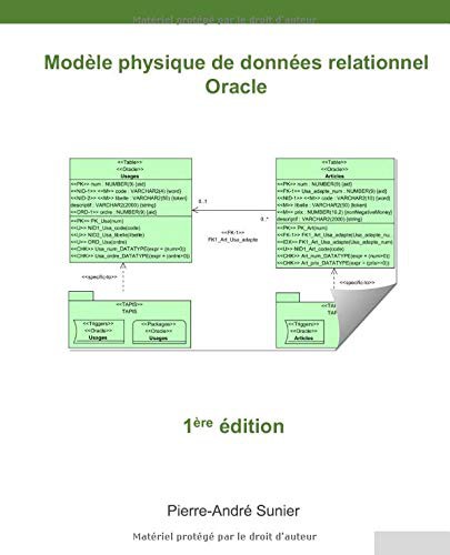 Modèle physique de données relationnel cover