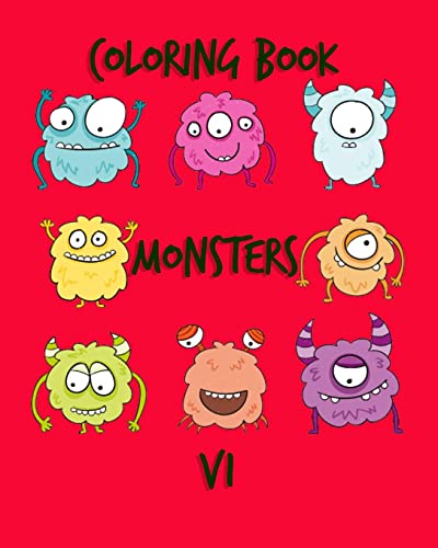 Coloring Book Monsters V1 cover