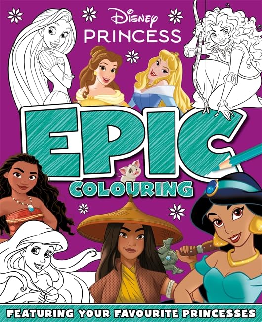 Disney Princess: Epic Colouring, front cover