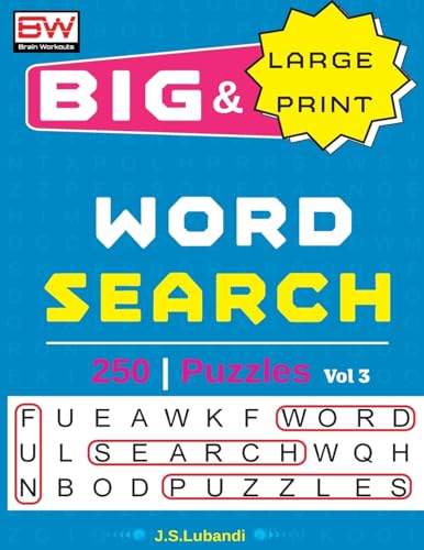 BIG & Large Print WORD SEARCH Puzzles cover