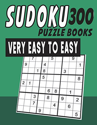 Sudoku Puzzle Books Very Easy To Easy 300 cover