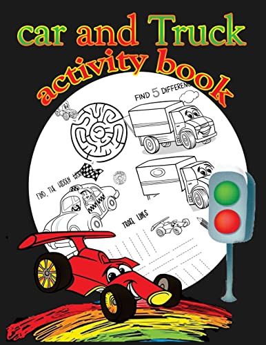 Car and Truck activity book cover